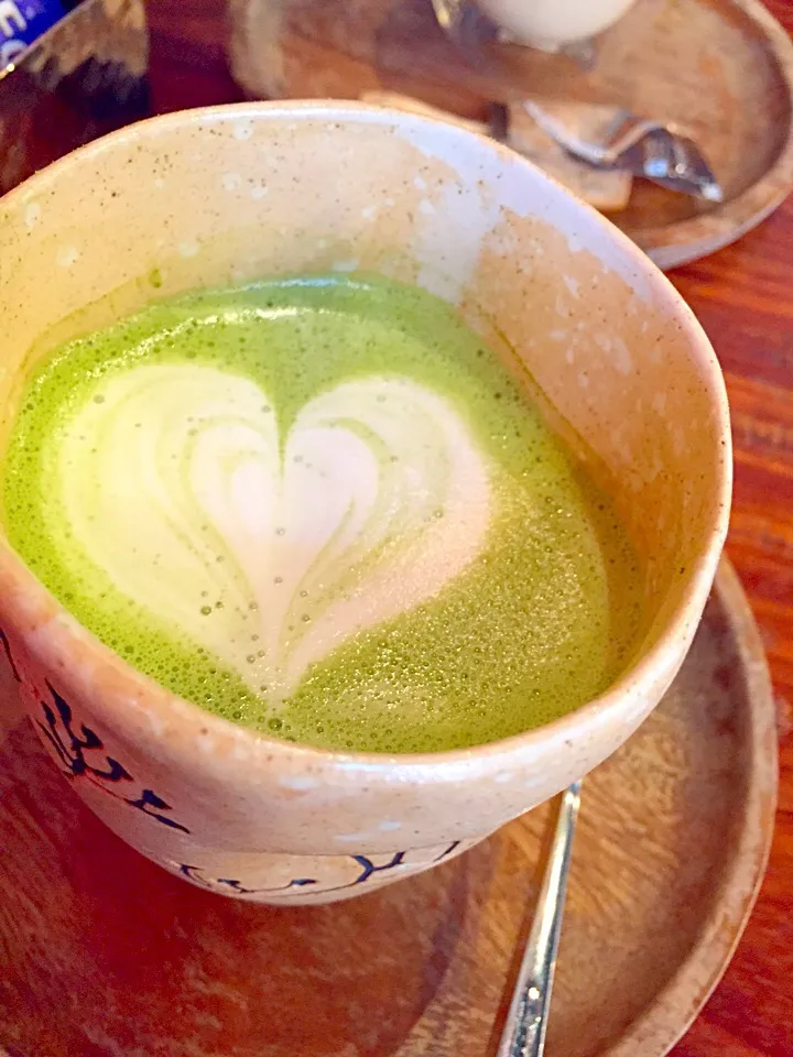 Matcha heart latte|PhUnGさん