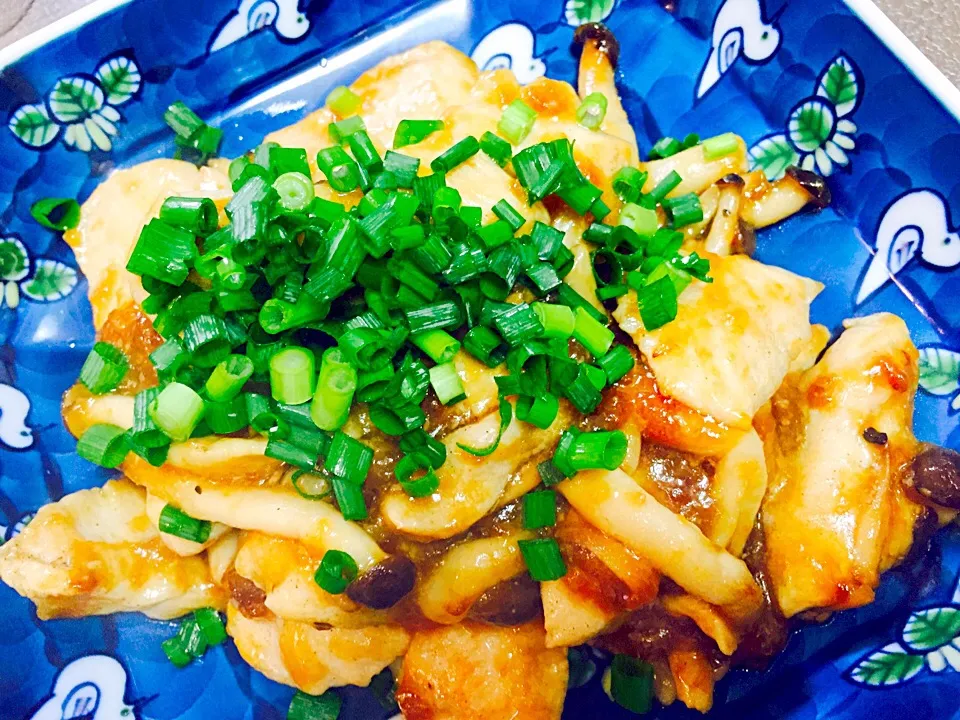 鶏胸肉の甘酒炒め|星さん