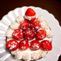 Snapdishの料理写真:少し早いクリスマスケーキ🍰|inukaimizukiさん