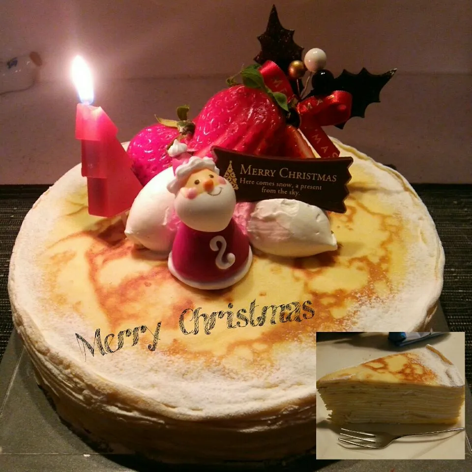 Snapdishの料理写真:明日はMerry Christmas♥
今年はミルクレープ🎅✨|Chokoさん