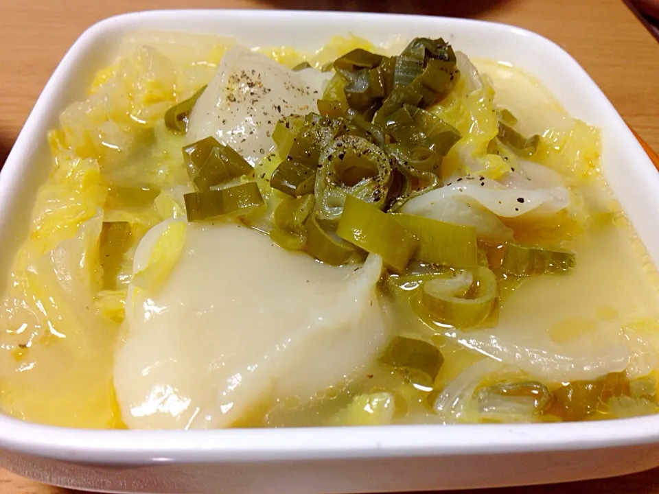 とろとろ白菜水餃子|こんこんさん