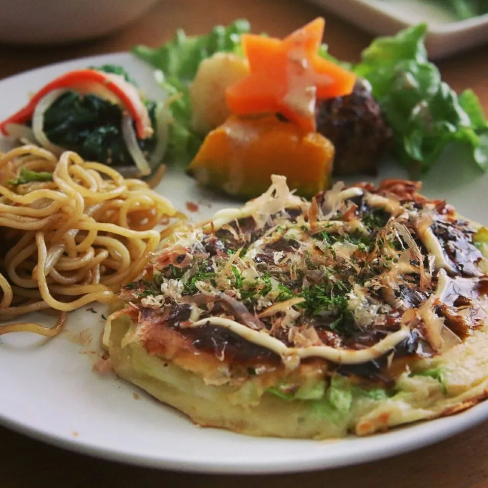 お誕生日会お好み焼きランチ|スズコさん