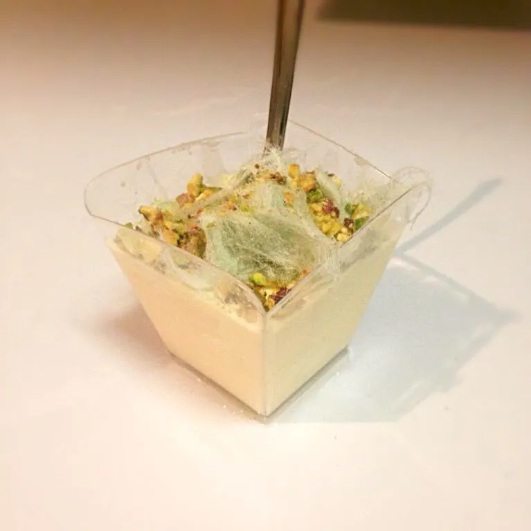 Rosewater Panna Cotta with pistachio pashma|kipper's kitchenさん