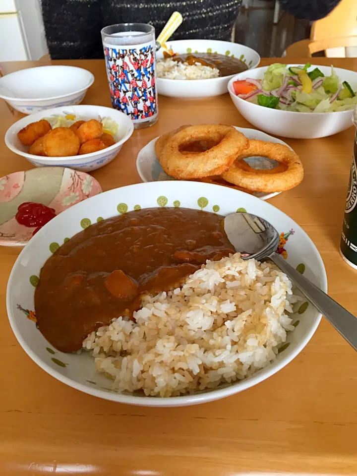 Snapdishの料理写真:クリスマスにカレー|hiramukiさん