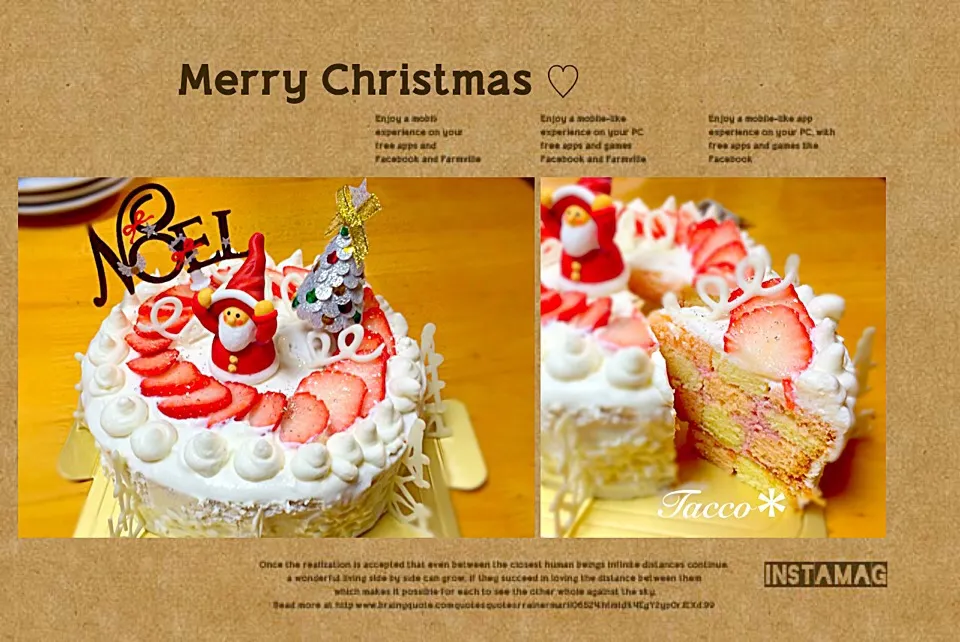 Snapdishの料理写真:Christmas Cake ☆|tacco*さん