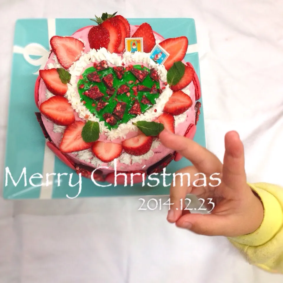 クリスマスケーキ🎄デコは長女作。|YUKOさん