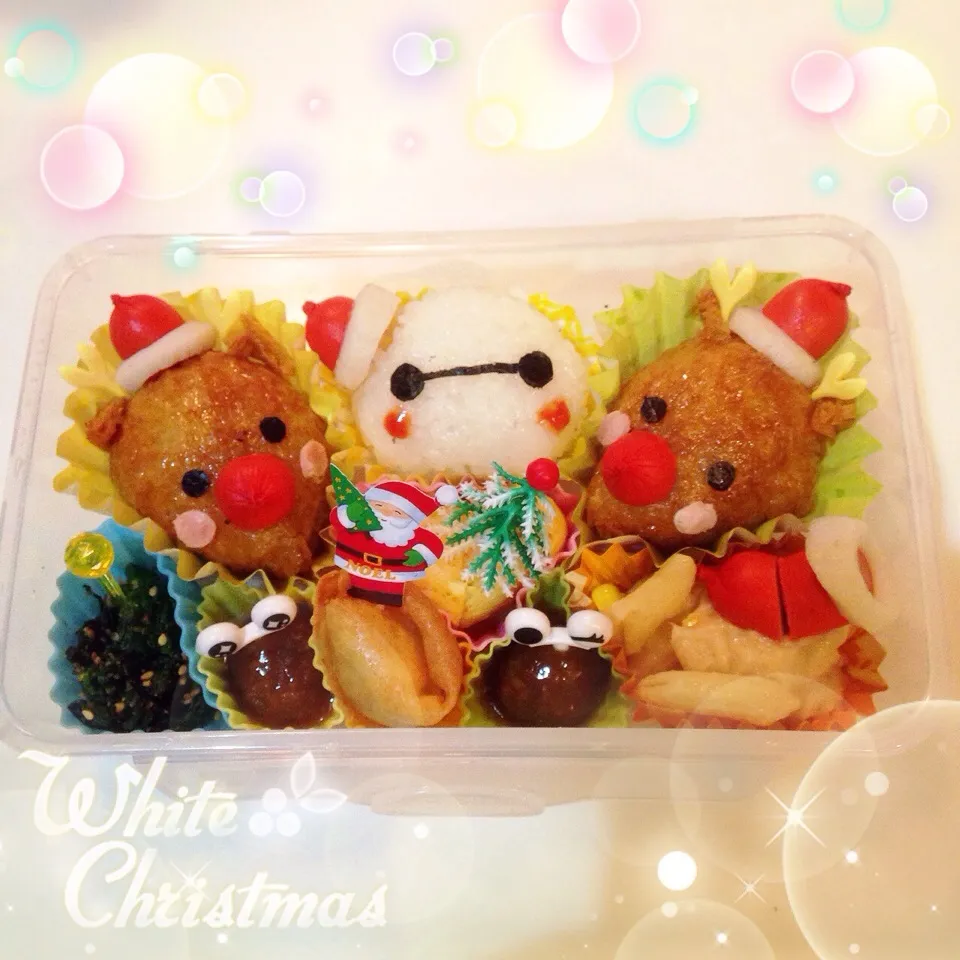 Snapdishの料理写真:ベイマックス＆赤鼻トナカイさん✨クリスマス🎄|Makinsさん