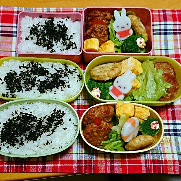 12/24(水)の三人弁当🍱|ふみぃさん