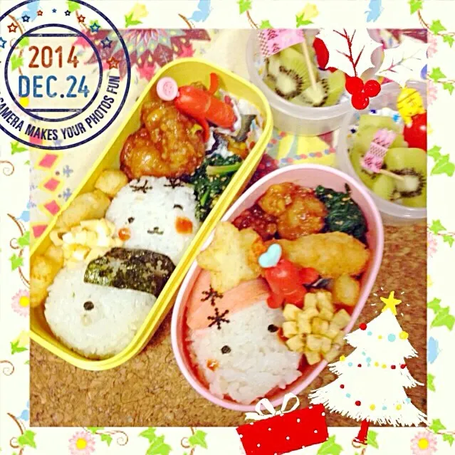 Snapdishの料理写真:2014/12/24  イブ☆お弁当|もっさんさん