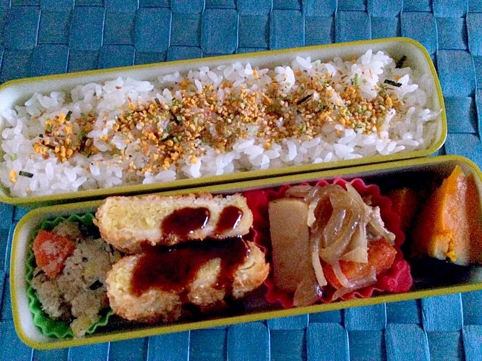 Snapdishの料理写真:2014.12.24  旦那お弁当(*^^*)|sayakyameさん