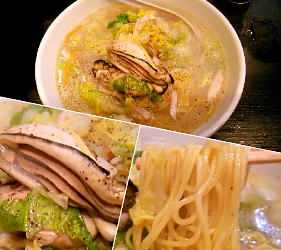 桑ばら＠池袋
本日の裏そば（牡蠣と白菜の煮込みそば）900円
#ラーメン #東京都豊島区 #池袋駅|しんたたさん