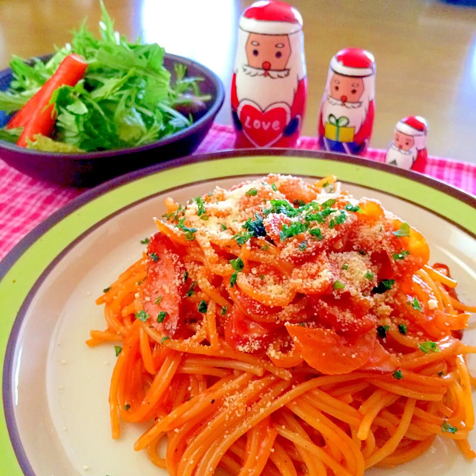 ナポリタンでランチ🍝🍝|かずみさん