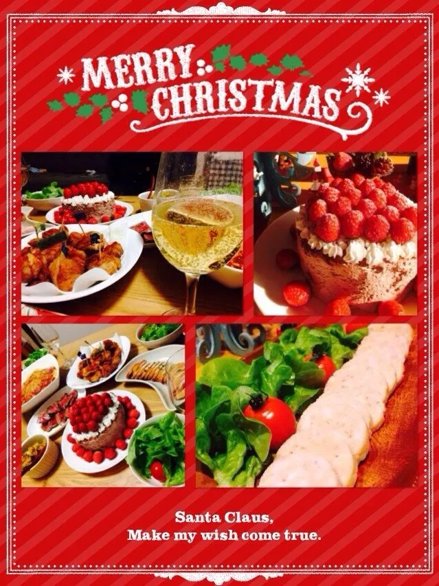 Snapdishの料理写真:♥️ハルさんの料理 手作り鶏ハム😍✨クリスマスディナー|なおさん