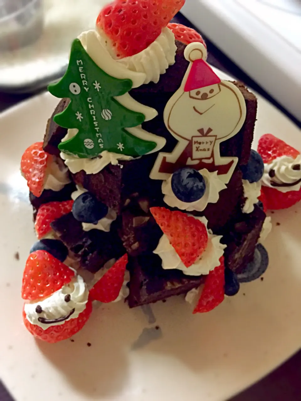 Snapdishの料理写真:クリスマスケーキ2014|Shiho Hashimotoさん