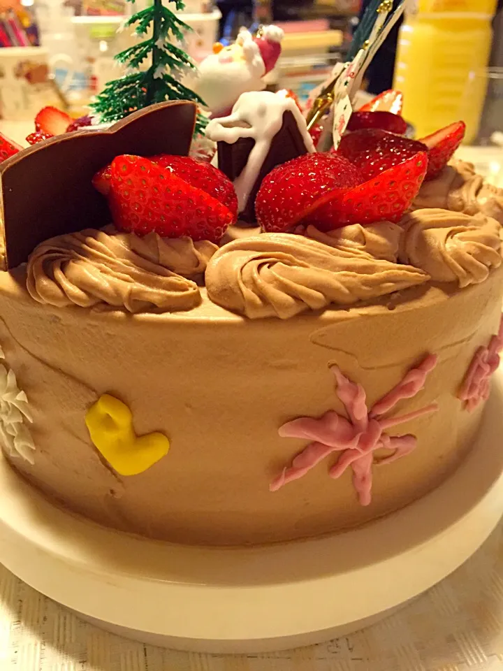 Snapdishの料理写真:妻が作ったクリスマスケーキ|佐野冬樹さん