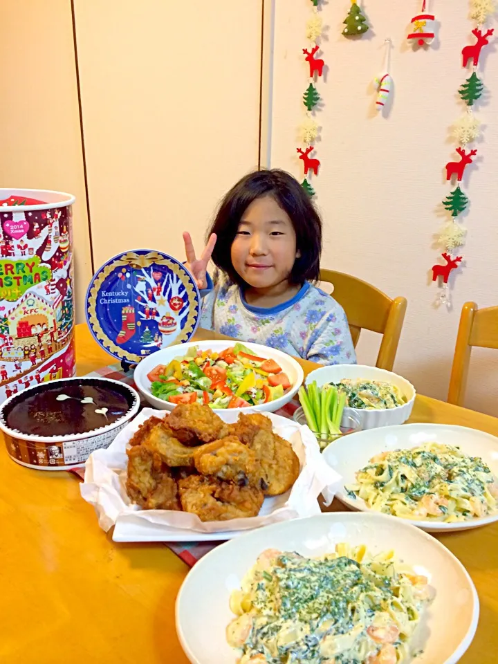 Snapdishの料理写真:旦那さん手作りクリームパスタ♪|☆マミ☆さん