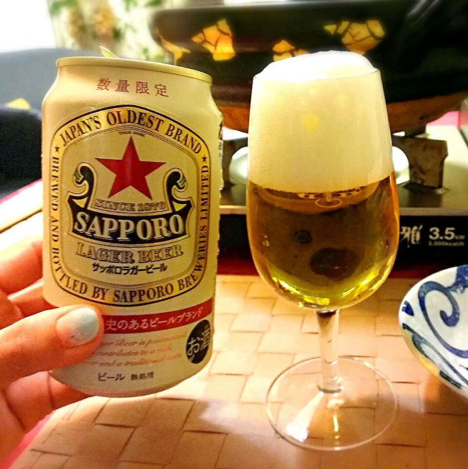 Snapdishの料理写真:サッボロラガービール|ふぃるまめんとさん