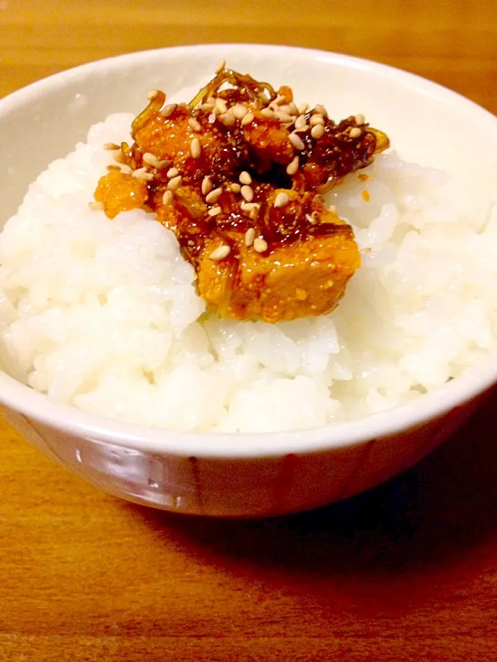 真鱈の昆布煮のせご飯🍚|まいりさん