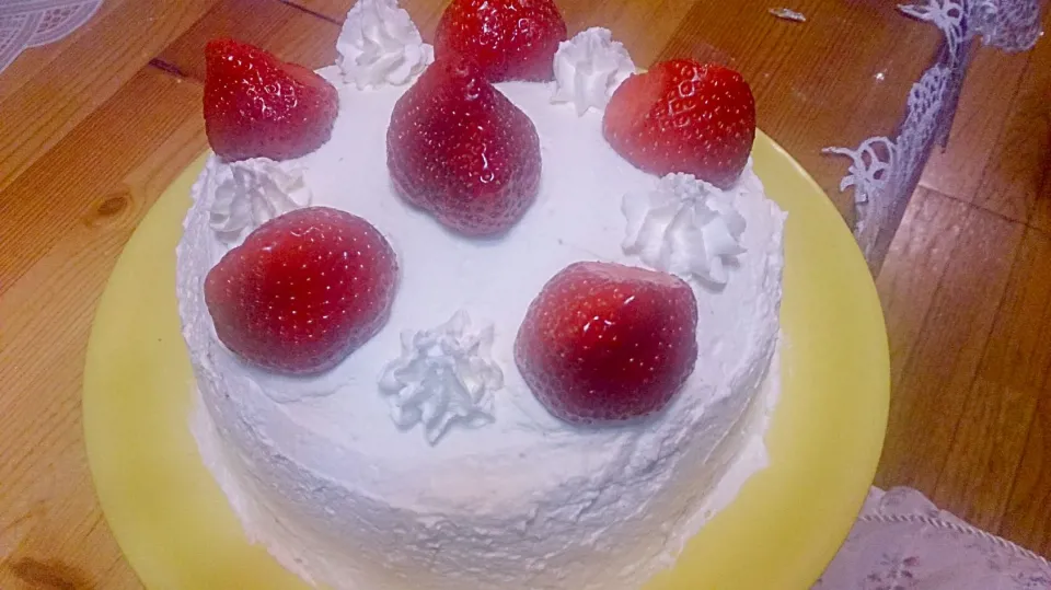 Snapdishの料理写真:手作りクリスマスケーキ♡|nanahoさんさん