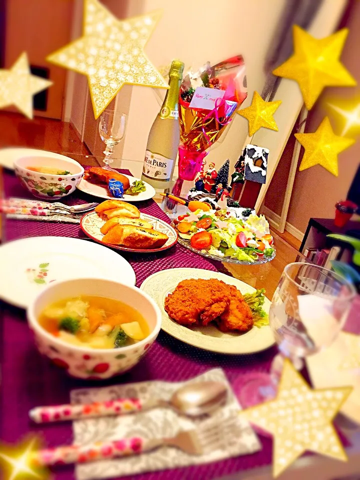 Snapdishの料理写真:🎄12/24Xmasdinner🎄|maikoさん