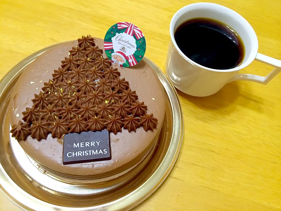 クリスマスケーキと珈琲|megさん