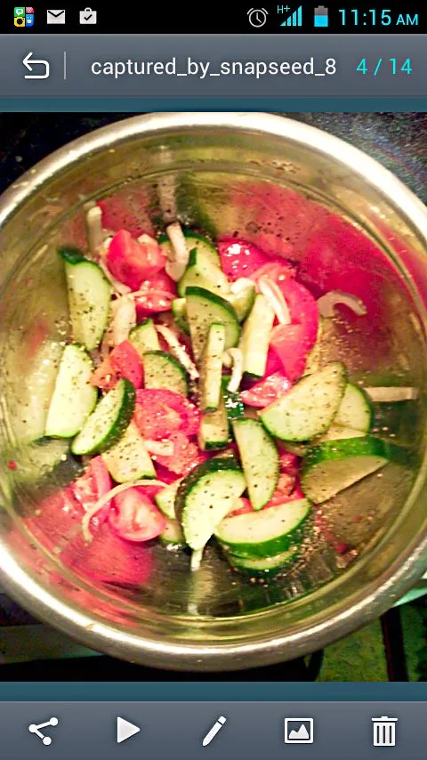 Cucumber & Tomatoe Salad|Bonitaさん