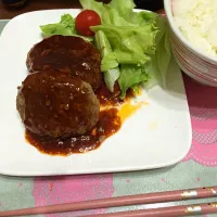 Snapdishの料理写真:ハンバーグ！|竹花友貴さん