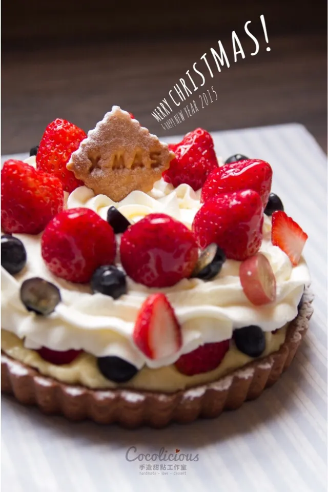 Strawberry custard tart❤️|coco～delicious❤️さん