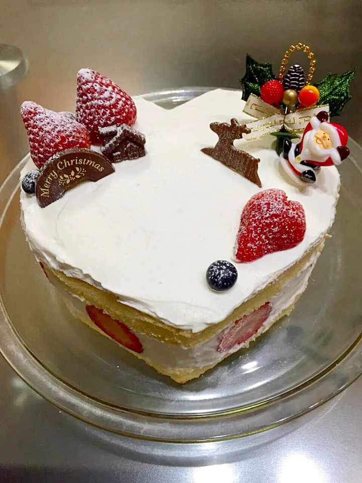 ハートのXmasケーキ❤️|MiZuKiさん