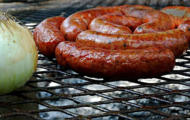 Snapdishの料理写真:#Christmas #Dinner Preparation 🎁 ❤ 🎄 Smoked Sausages #Meat/Poultry #Pork #Main dish #Side dish #Holidays/Celebrations 🎄❤🎄🎁|Alisha GodsglamGirl Matthewsさん