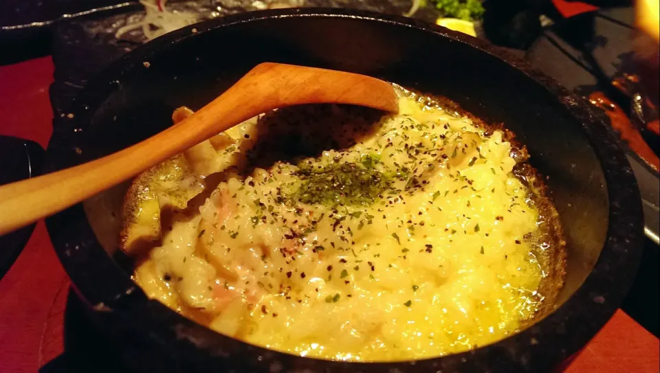 石焼きチーズリゾット|きむにいさん