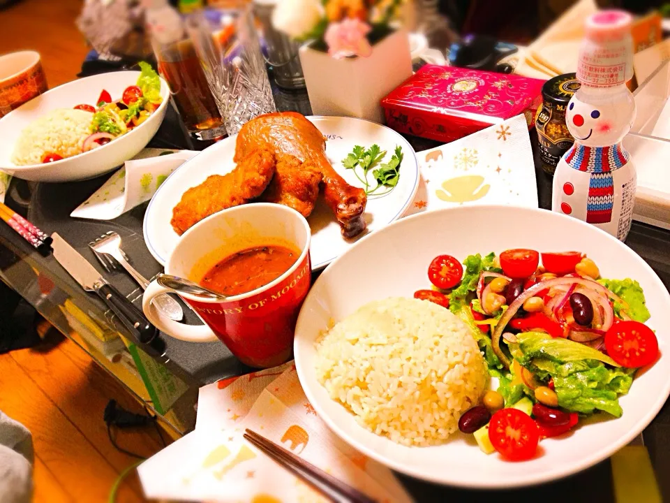 Snapdishの料理写真:クリスマスの食卓❤︎2014|Ayayaさん