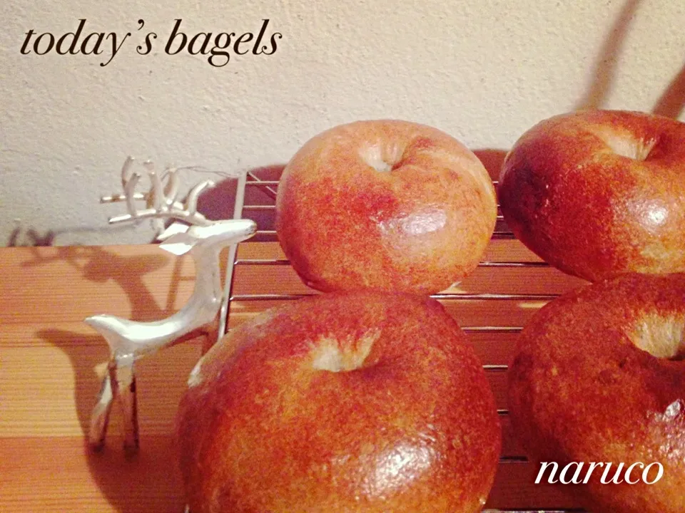 Snapdishの料理写真:Christmas bagels|narucoさん