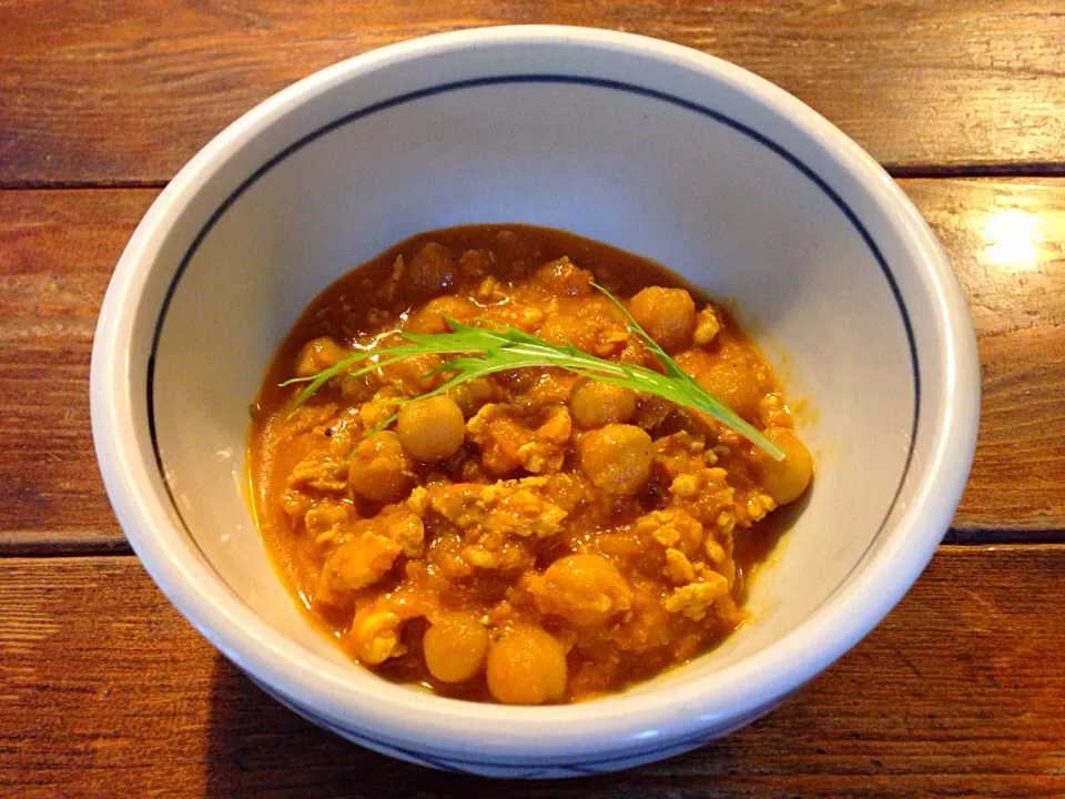 チキンのキーマとひよこ豆のカレー|ハギーさん