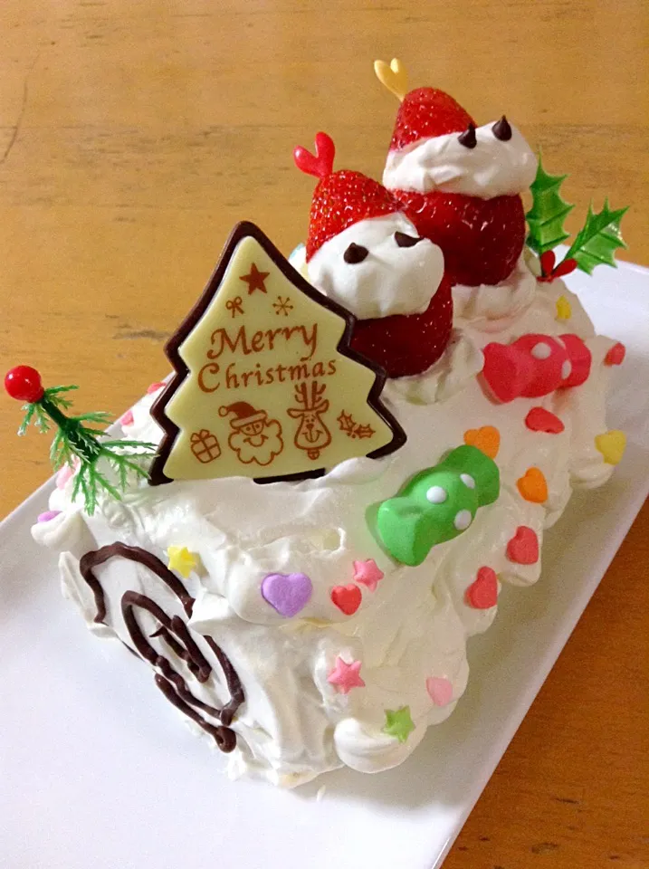 Snapdishの料理写真:ブッシュドノエル（bûche de Noël）|Kazuya Miyukiさん