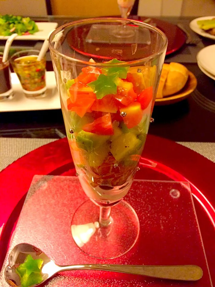 Xmas パフェ風 前菜|ゆきさん