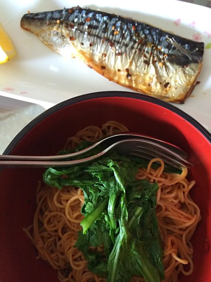 Har ji meen with tang o and grilled saba|Ong Sor Fernさん