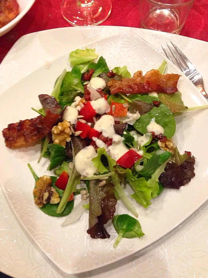 Rucola Salat mit Joghurt-Senf-Dressing|Fujiko Toyohashiさん