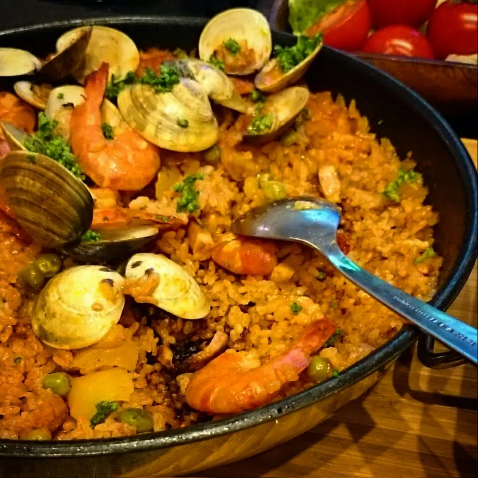 Snapdishの料理写真:Paella de mariscos
魚介のパエリア|LISAさん