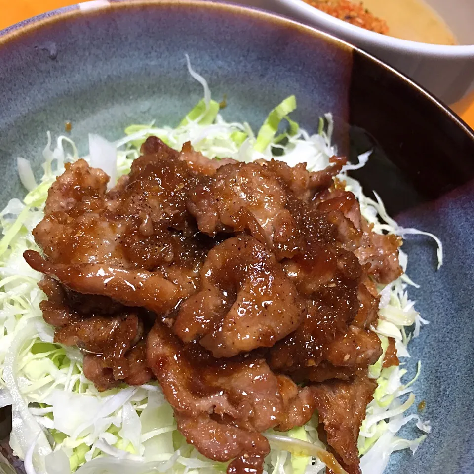 Snapdishの料理写真:豚の生姜焼き丼|カウンター嬢さん