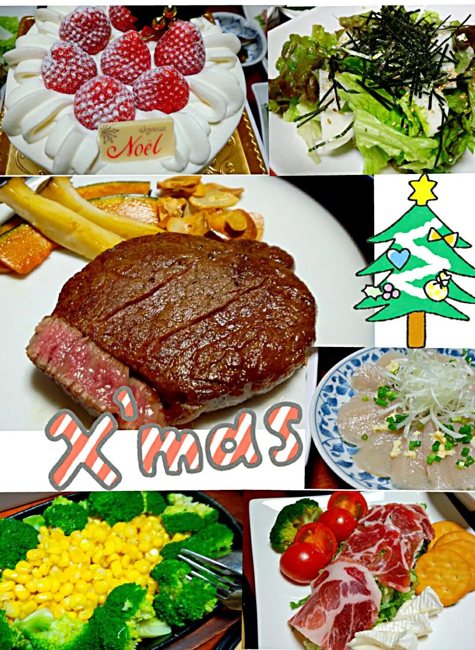 Snapdishの料理写真:超～久しぶりの投稿^^;メリークリスマス☆☆♪♬|ｋｚｓｙｋさん