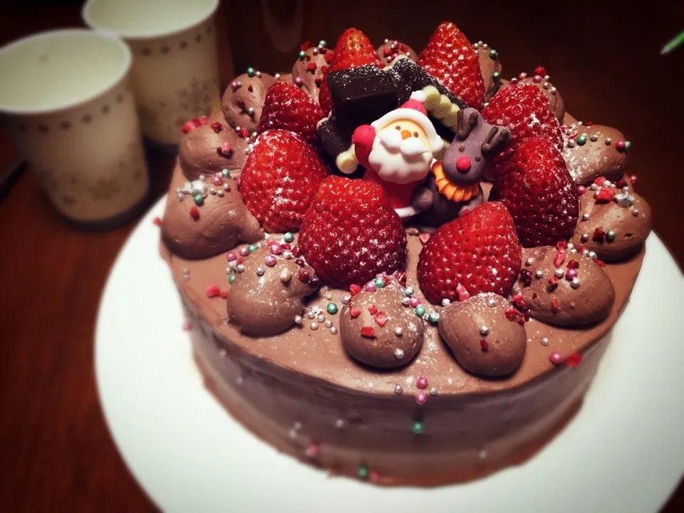 Snapdishの料理写真:クリスマスケーキ☆2014|けいさん