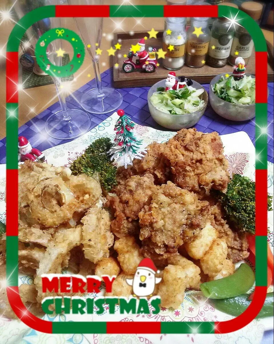 クリスマスのかりっとスパイシーで美味しいチキン|ゆず( ˘ ³˘)♥さん