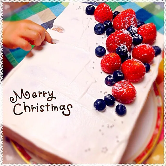 Snapdishの料理写真:我が家のXmasケーキ⋆⑅✩*॰¨̮|hayuさん