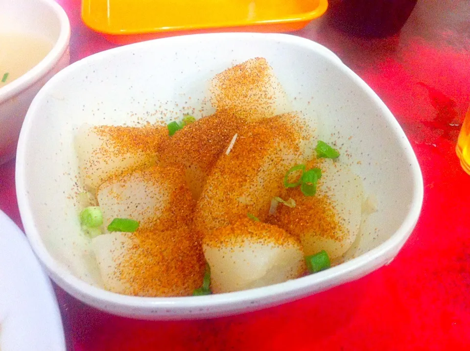 Radish with shrimp eggs|skyblueさん