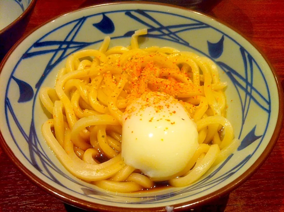 Half boiled egg udon with Bonita soy sauce|skyblueさん