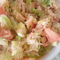 pomelo salad pasalubong ko sayo mamaya batchie ko hehe|Olivia Santillanさん