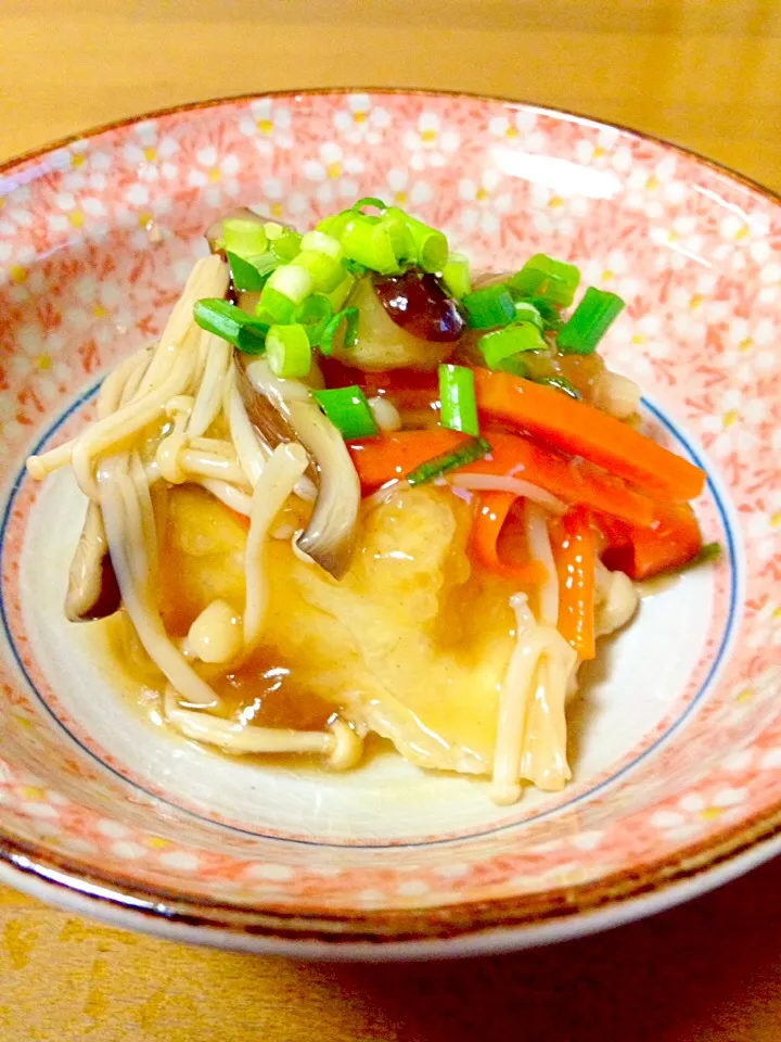 揚げだし豆腐の餡掛け|まいりさん