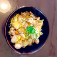 漬けサーモンとトロロ丼|うえさん