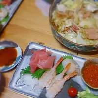 Snapdishの料理写真:母の誕生日の晩御飯|nanahoさんさん